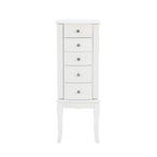 Armário de joias com gavetas e design recortado - 35.5 - Branco
