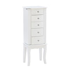 Armário de joias com gavetas e design recortado - 35.5 - Branco