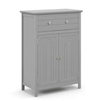 Bathroom Floor Cabinet Wooden Storage Organizer with Drawer &