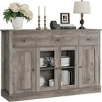 Dressoir-buffet in vintage stijl - 15.7D x 55W x 35.4H