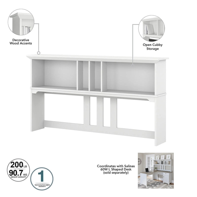 60W Hutch- Hutch Only - 60.00L x 10.51W x 32.99H