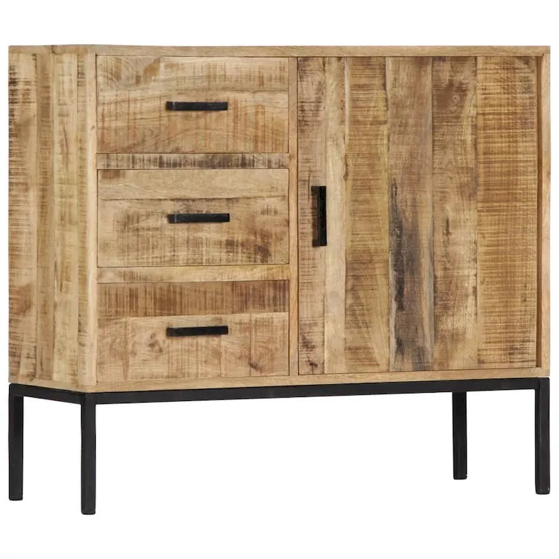 Sideboard 34.6x11.8x28 Solid Mango Wood