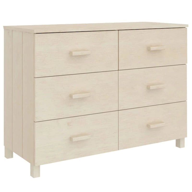 Sideboard Buffet Console Cabinet with Storage Solid Wood Pine - 44.5 x 15.7 x 31.5
