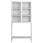 Display Storage Cabinet with Glass Doors and 2 adjustable Shelves