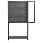 Display Storage Cabinet with Glass Doors and 2 adjustable Shelves