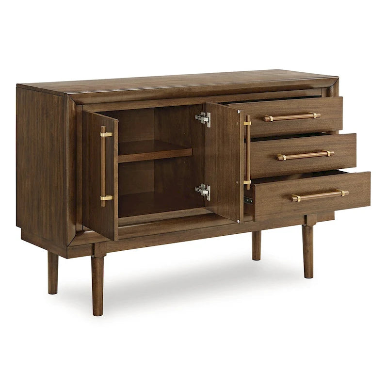 Brown Dining Server - 56.13 W x 18 D x 36.25 H