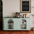 60 Wooden Cabinet with 4 Glass Doors Sideboard Buffet Server Cabinet