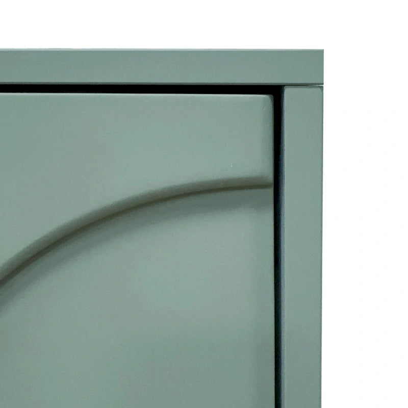 60 Wooden Cabinet with 4 Glass Doors Sideboard Buffet Server Cabinet