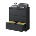 Lateral File Cabinet 3 Drawer,Filing Cabinet with Lock, Lockable File Cabinet for Home Office, Locking Metal File Cabinet
