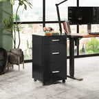 Archiefkast op wielen met 3 laden en slot - 16D x 15.7W x 30.7H