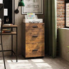 Archiefkast op wielen met 3 laden en slot - 16D x 15.7W x 30.7H