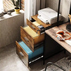 Archiefkast op wielen met 3 laden en slot - 16D x 15.7W x 30.7H