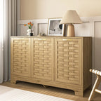 Wood Sideboard Buffet Storage with Adjustable Shelf