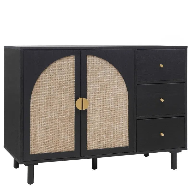 2 Door 3 Drawer Cabinet, Suitable for Bedroom, Living Room, Study