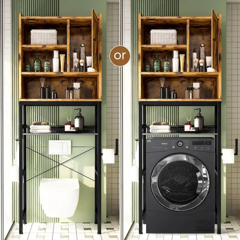 Over The Toilet Storage, 4-Tier Over-The-Toilet Space Saver Organizer Rack, Bathroom Organizer Over Toilet - N/A