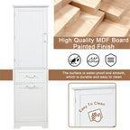 Tall Bathroom Storage Cabinet,Freestanding Storage Cabinet w/Drawers