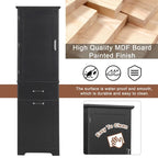 Tall Bathroom Storage Cabinet,Freestanding Storage Cabinet w/Drawers