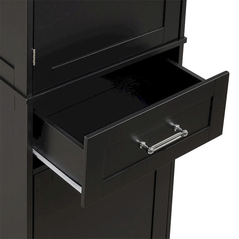 Tall Bathroom Storage Cabinet,Freestanding Storage Cabinet w/Drawers